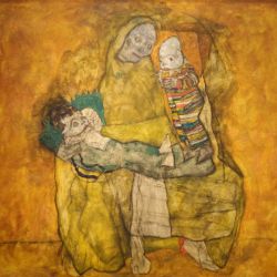 Mother with two children